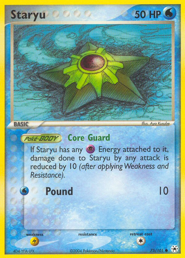 Staryu (75/101) [EX: Hidden Legends] Pokémon