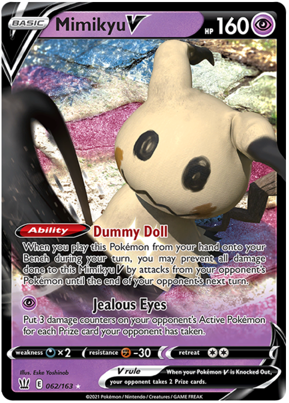 Mimikyu V (062/163) [Sword & Shield: Battle Styles] Pokémon