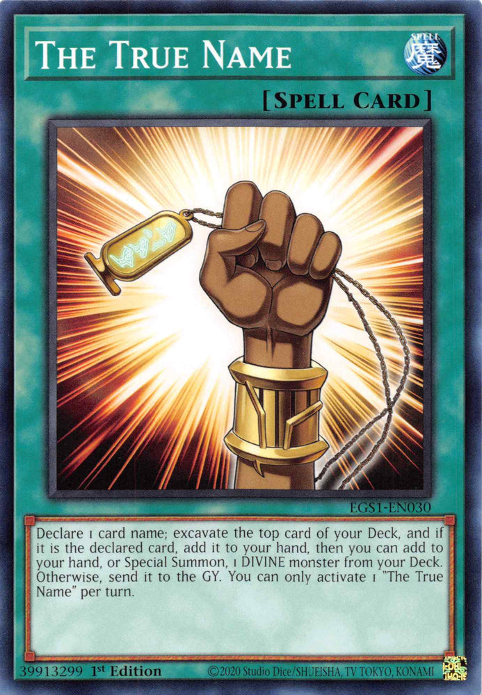The True Name [EGS1-EN030] Common Yu-Gi-Oh!