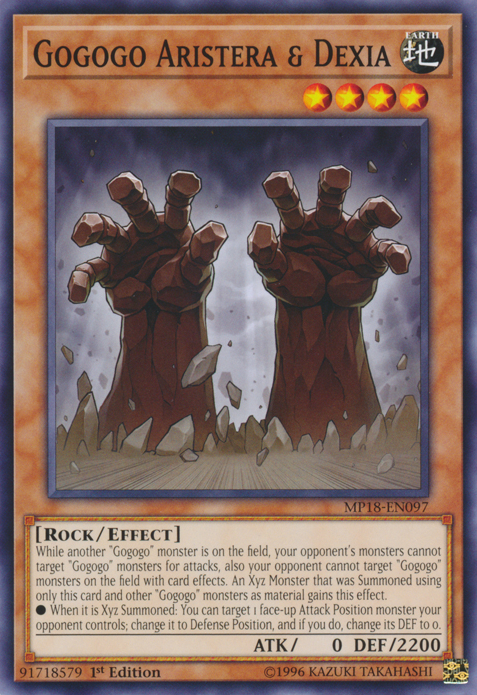 Gogogo Aristera & Dexia [MP18-EN097] Common Yu-Gi-Oh!