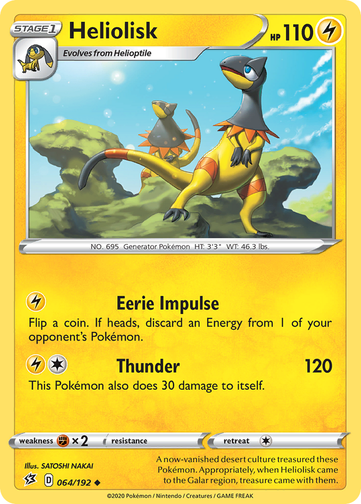 Heliolisk (064/192) [Sword & Shield: Rebel Clash] Pokémon