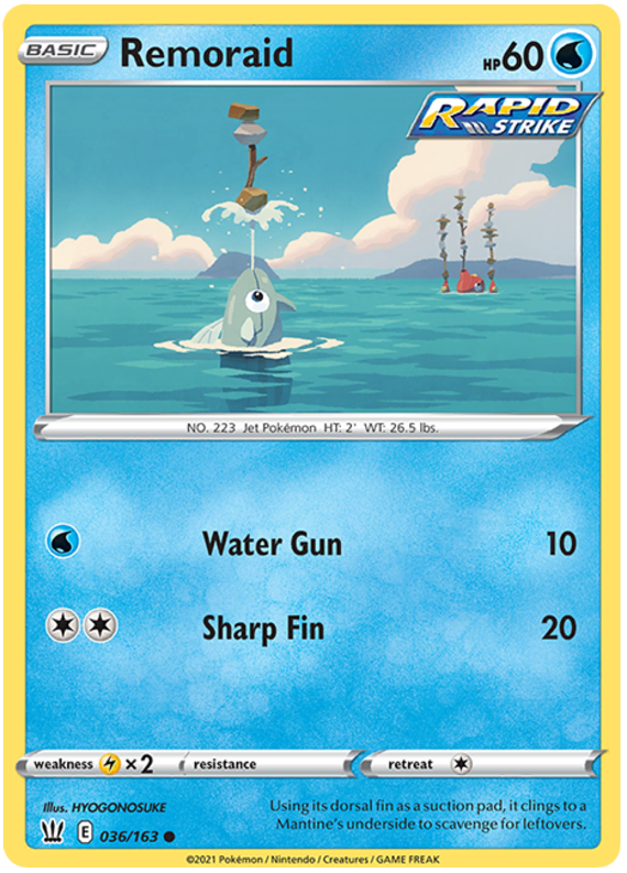 Remoraid (036/163) [Sword & Shield: Battle Styles] Pokémon