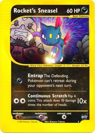 Rocket's Sneasel (5) (Winner) [Best of Promos] Pokémon