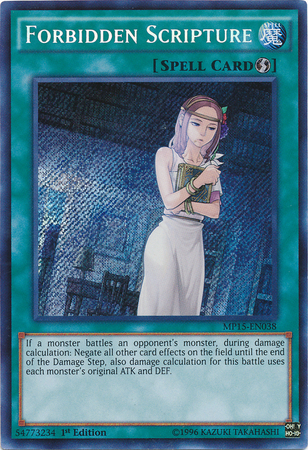 Forbidden Scripture [MP15-EN038] Secret Rare Yu-Gi-Oh!