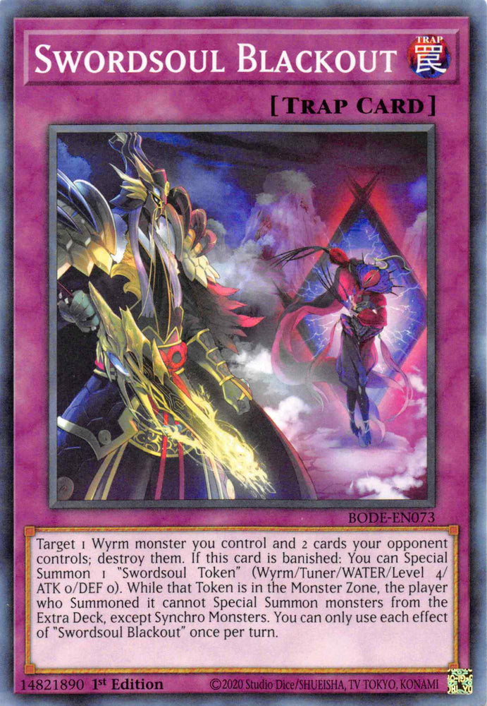 Swordsoul Blackout [BODE-EN073] Common Yu-Gi-Oh!