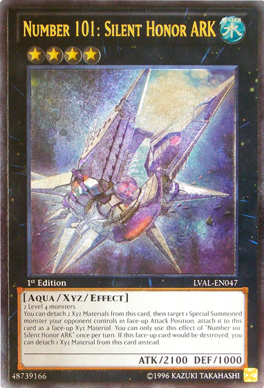 Number 101: Silent Honor ARK [LVAL-EN047] Ultimate Rare Yu-Gi-Oh!