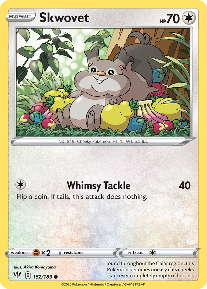 Skwovet (152/189) [Sword & Shield: Darkness Ablaze] Pokémon