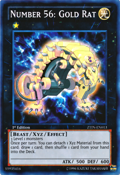 Number 56: Gold Rat [ZTIN-EN013] Super Rare Yu-Gi-Oh!