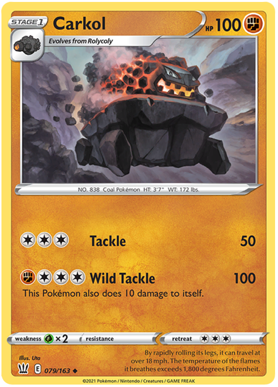 Carkol (079/163) [Sword & Shield: Battle Styles] Pokémon