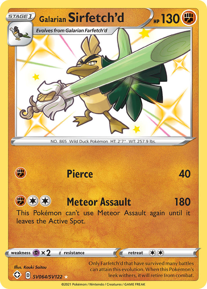 Galarian Sirfetch'd (SV064/SV122) [Sword & Shield: Shining Fates] Pokémon