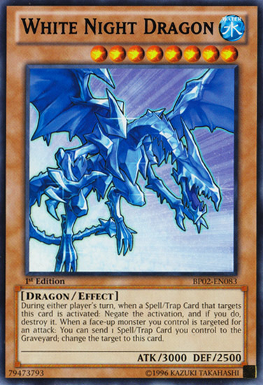 White Night Dragon [BP02-EN083] Mosaic Rare Yu-Gi-Oh!