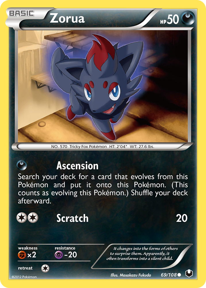 Zorua (69/108) [Black & White: Dark Explorers] Pokémon