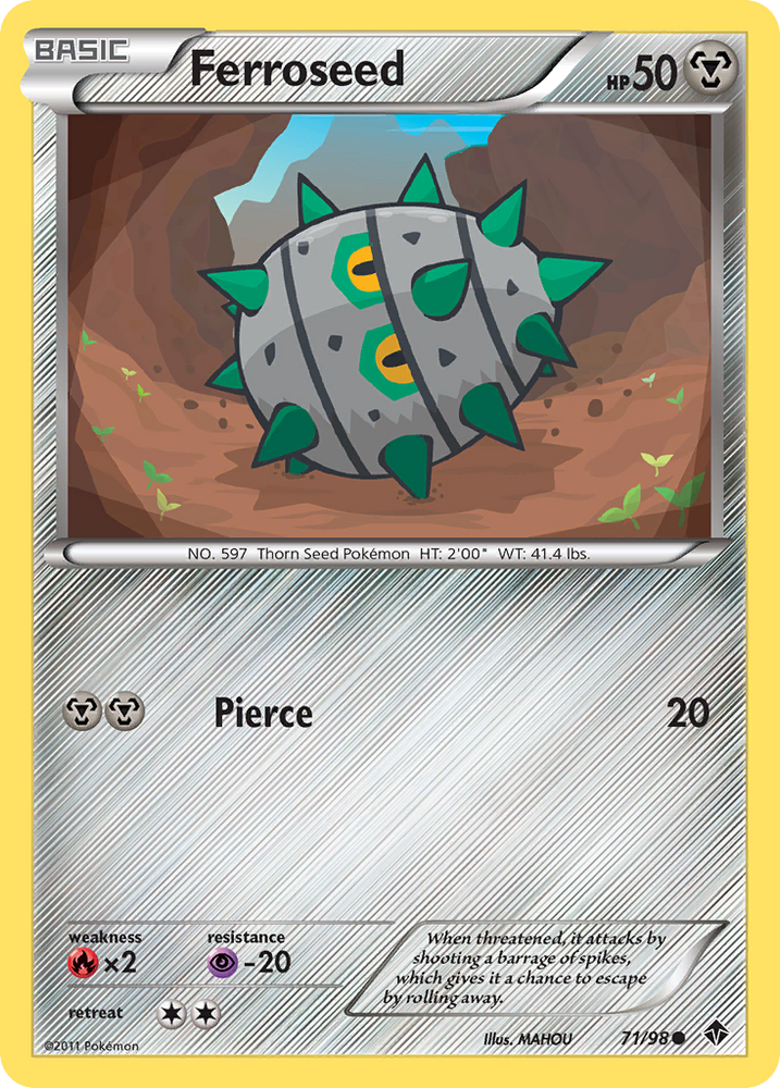 Ferroseed (71/98) [Black & White: Emerging Powers] Pokémon