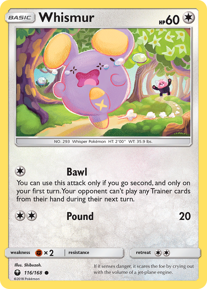 Whismur (116/168) [Sun & Moon: Celestial Storm] Pokémon
