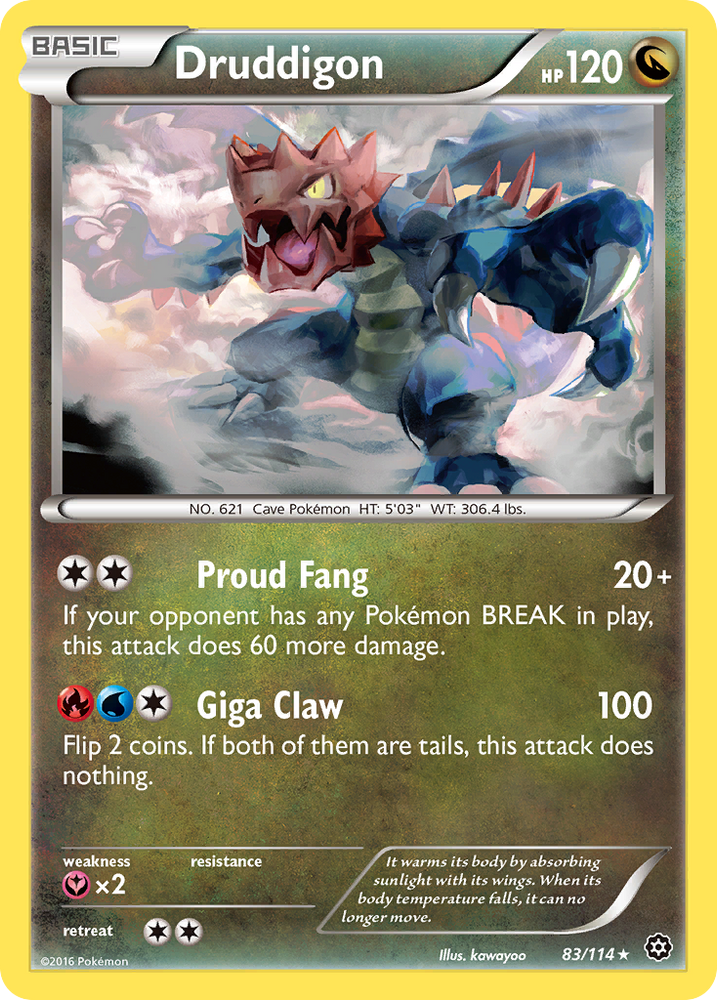 Druddigon (83/114) [XY: Steam Siege] Pokémon