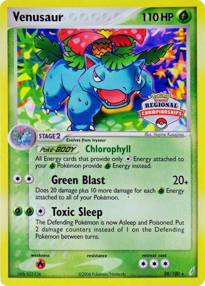 Venusaur (28/100) (Regional Championship Promo) [EX: Crystal Guardians] Pokémon