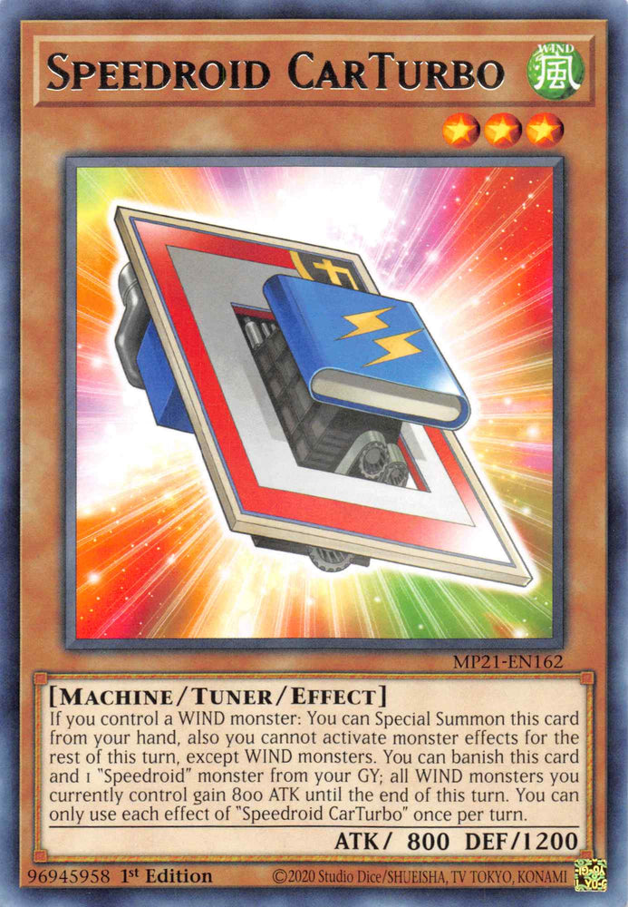 Speedroid CarTurbo [MP21-EN162] Rare Yu-Gi-Oh!