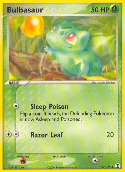 Bulbasaur (54/112) [EX: FireRed & LeafGreen] Pokémon