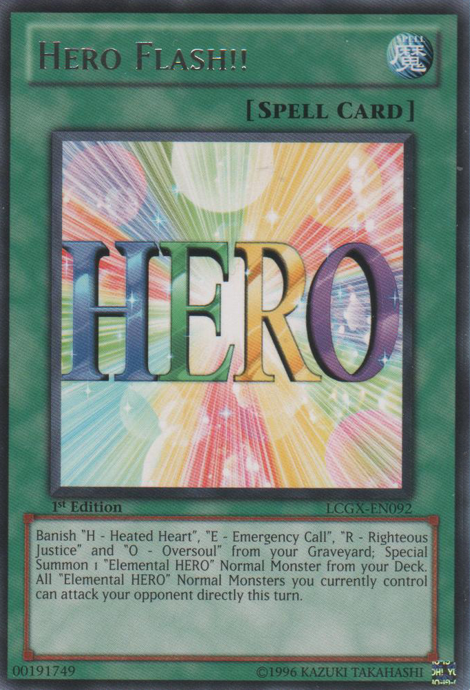 Hero Flash!! [LCGX-EN092] Rare Yu-Gi-Oh!