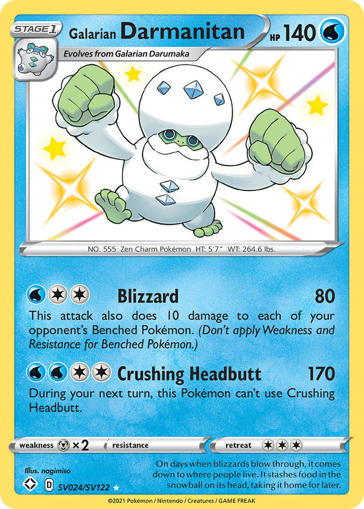 Galarian Darmanitan (SV024/SV122) [Sword & Shield: Shining Fates] Pokémon