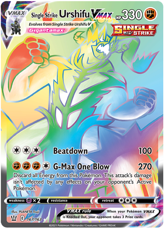 Single Strike Urshifu VMAX (167/163) [Sword & Shield: Battle Styles] Pokémon