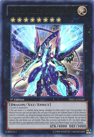 Number 62: Galaxy-Eyes Prime Photon Dragon [PRIO-EN040] Ultra Rare Yu-Gi-Oh!