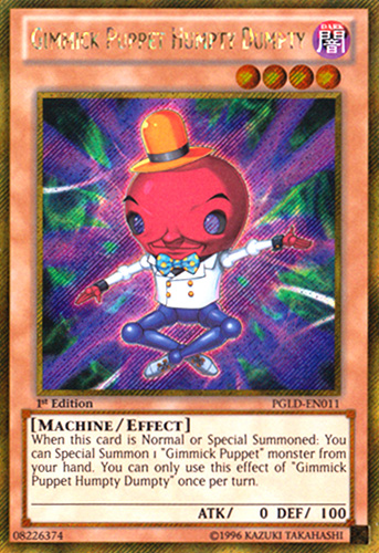 Gimmick Puppet Humpty Dumpty [PGLD-EN011] Gold Secret Rare Yu-Gi-Oh!