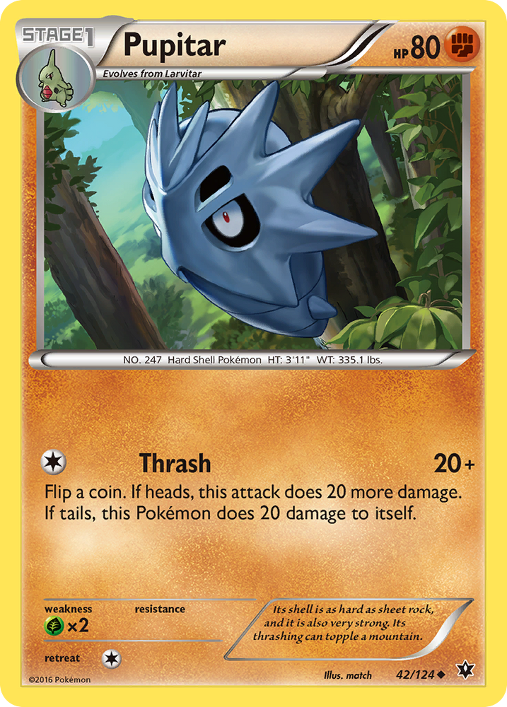 Pupitar (42/124) [XY: Fates Collide] Pokémon