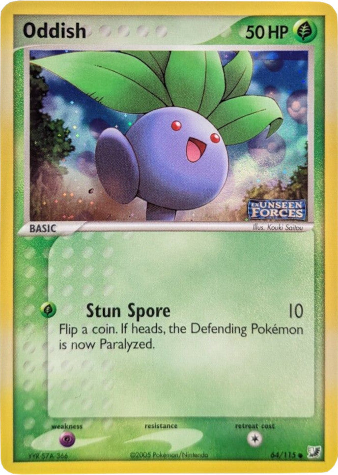 Oddish (64/115) (Stamped) [EX: Unseen Forces] Pokémon