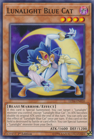 Lunalight Blue Cat [LED4-EN050] Common - Yugioh Cards For Your TCG Needs!