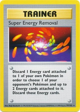 Super Energy Removal (79/102) [Base Set Shadowless Unlimited] Pokémon