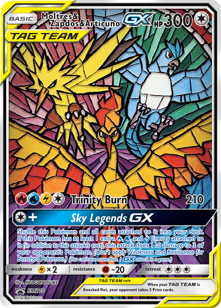 Moltres & Zapdos & Articuno GX (SM210) [Sun & Moon: Black Star Promos] Pokémon
