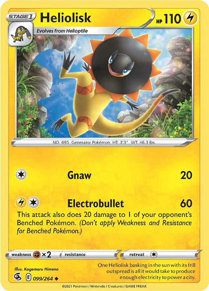 Heliolisk (099/264) [Sword & Shield: Fusion Strike] Pokémon