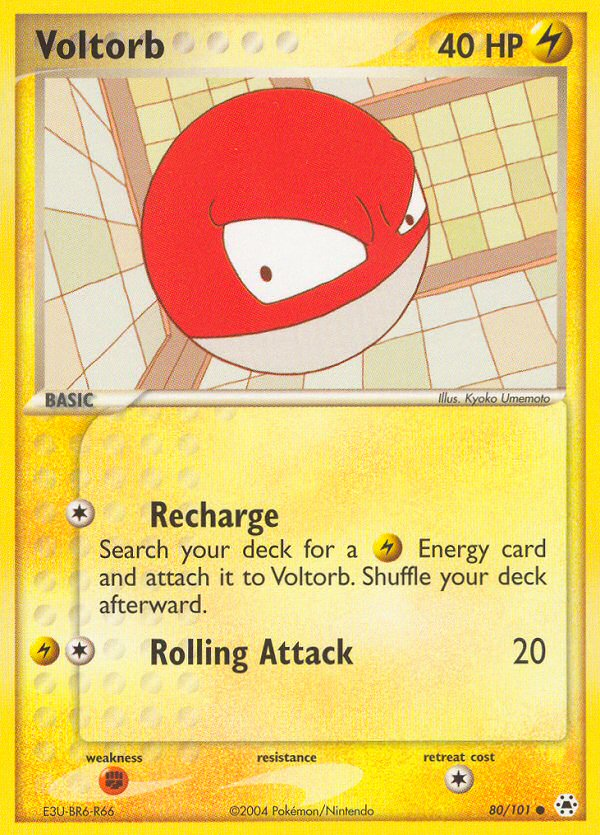 Voltorb (80/101) [EX: Hidden Legends] Pokémon