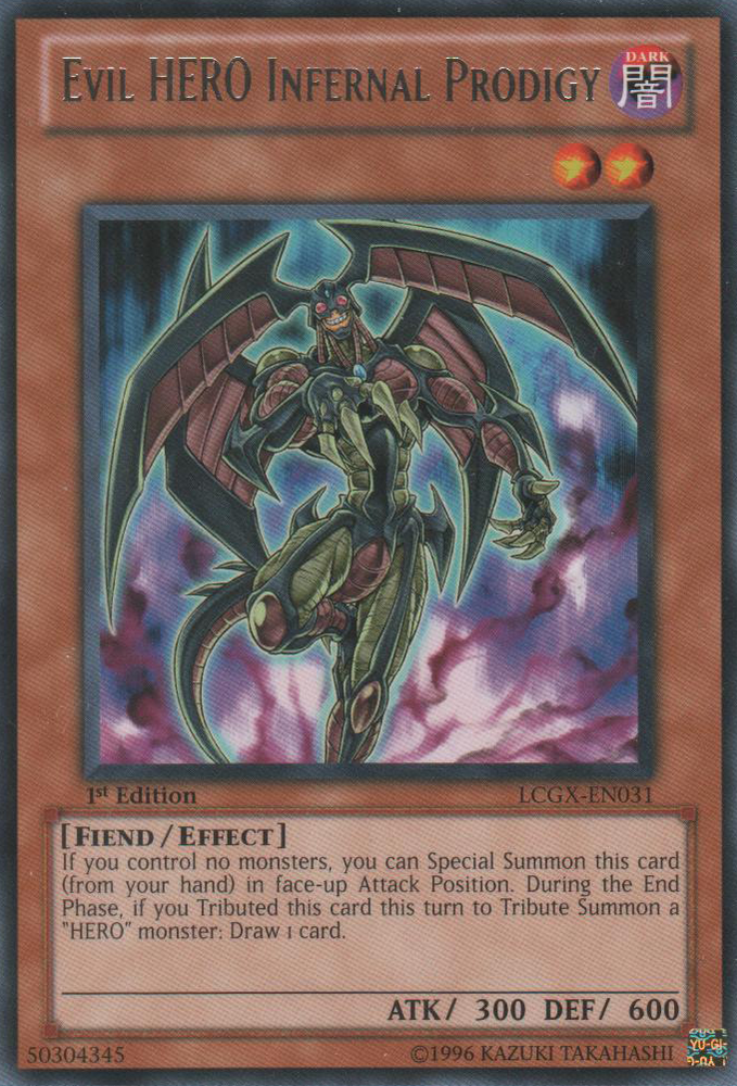 Evil HERO Infernal Prodigy [LCGX-EN031] Rare Yu-Gi-Oh!