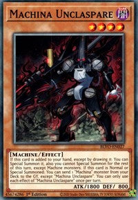 Machina Unclaspare [BLVO-EN027] Common Yu-Gi-Oh!