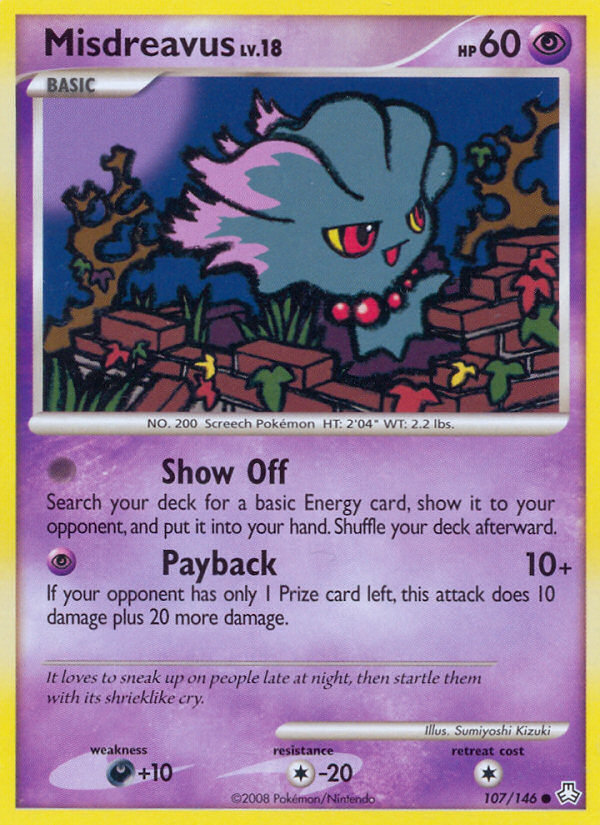Misdreavus (107/146) [Diamond & Pearl: Legends Awakened] Pokémon