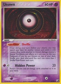 Unown (O) (O/28) [EX: Unseen Forces] Pokémon