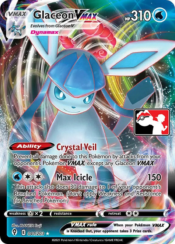 Glaceon VMAX (041/203) [Prize Pack Series One] Pokémon
