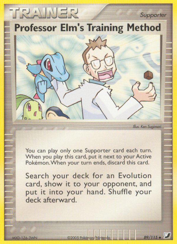 Professor Elm's Training Method (89/115) [EX: Unseen Forces] Pokémon