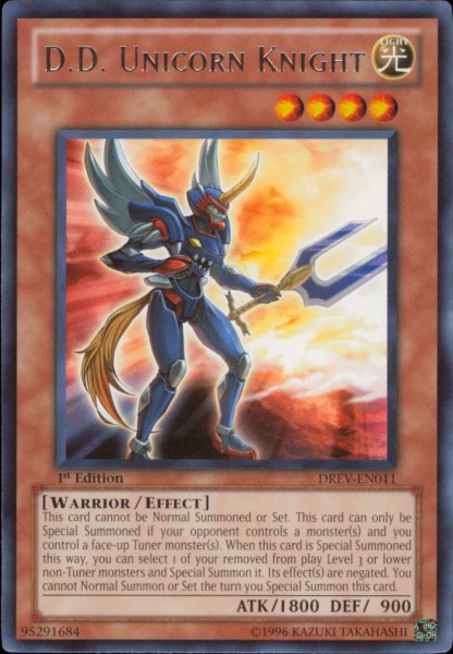 D.D. Unicorn Knight [DREV-EN011] Rare Yu-Gi-Oh!