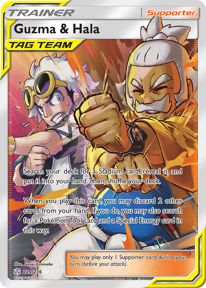 Guzma & Hala (229/236) [Sun & Moon: Cosmic Eclipse] Pokémon