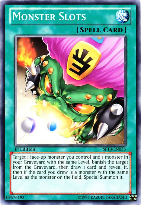 Monster Slots [SP13-EN035] Common Yu-Gi-Oh!