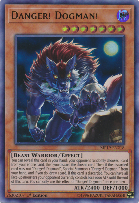 Danger! Dogman! [MP19-EN218] Ultra Rare Yu-Gi-Oh!