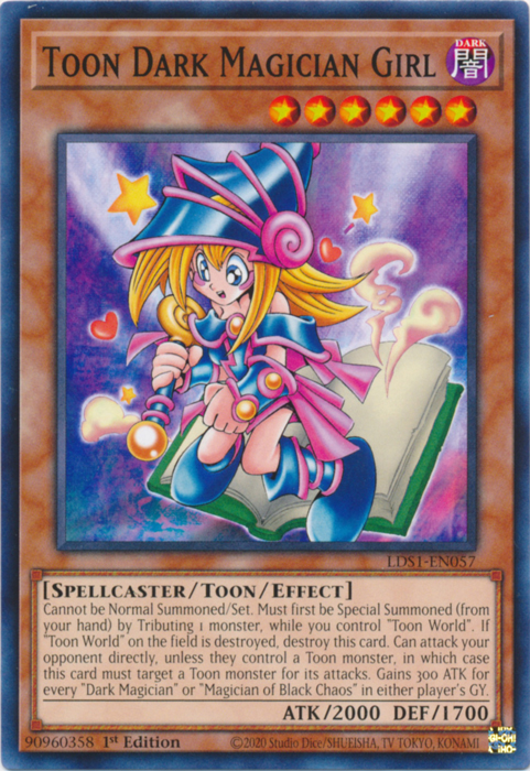 Toon Dark Magician Girl [LDS1-EN057] Common Yu-Gi-Oh!