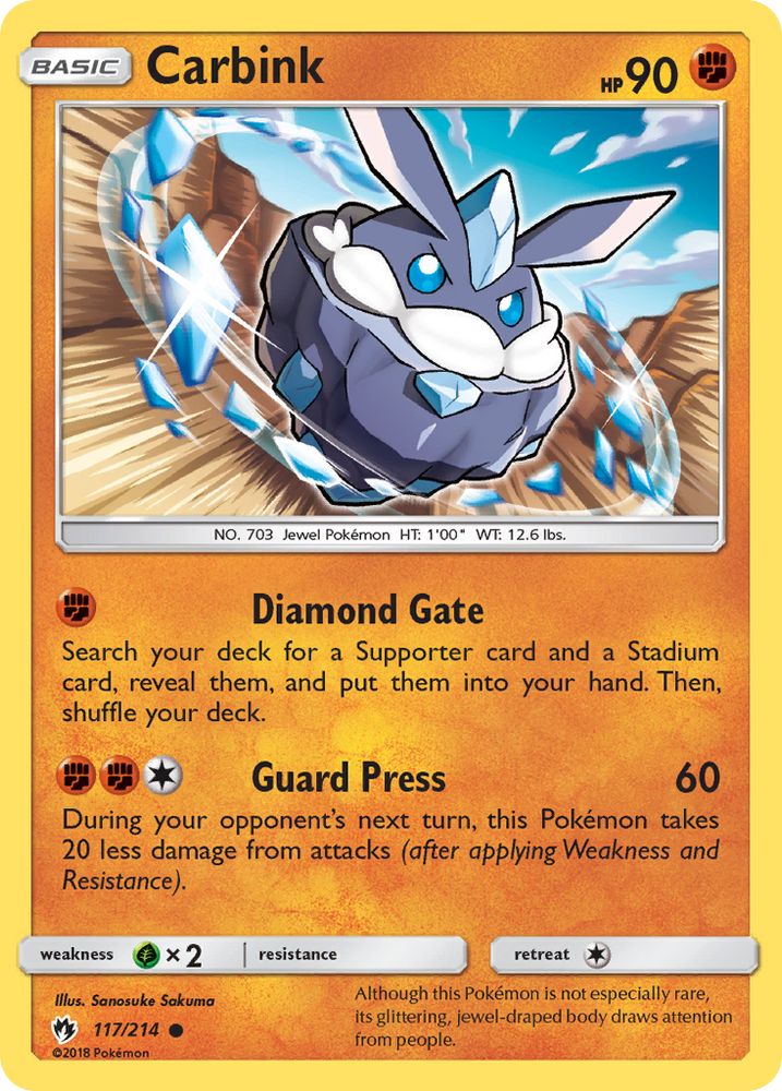 Carbink (117/214) [Sun & Moon: Lost Thunder] Pokémon