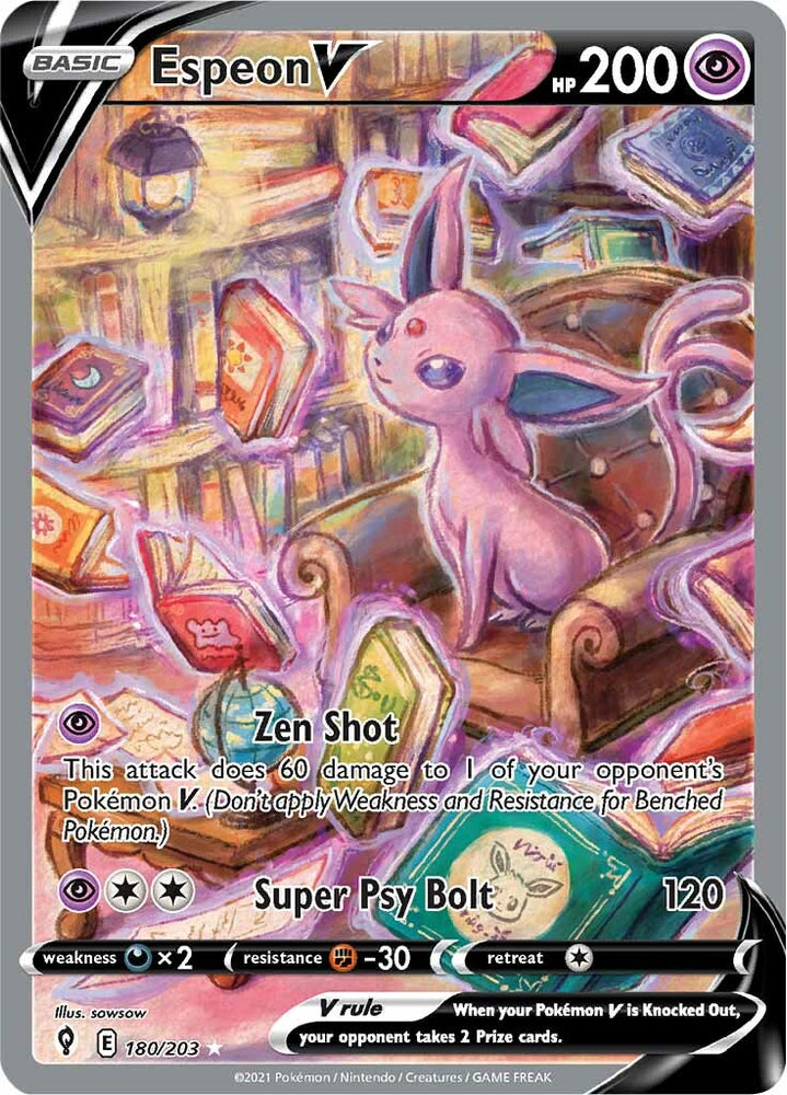 Espeon V (180/203) [Sword & Shield: Evolving Skies] Pokémon
