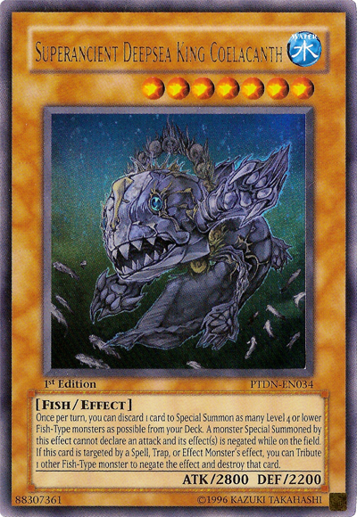 Superancient Deepsea King Coelacanth [PTDN-EN034] Ultra Rare Yu-Gi-Oh!