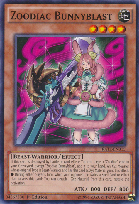Zoodiac Bunnyblast [RATE-EN015] Common Yu-Gi-Oh!