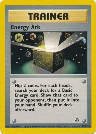 Energy Ark (75/75) [Neo Discovery Unlimited] Pokémon